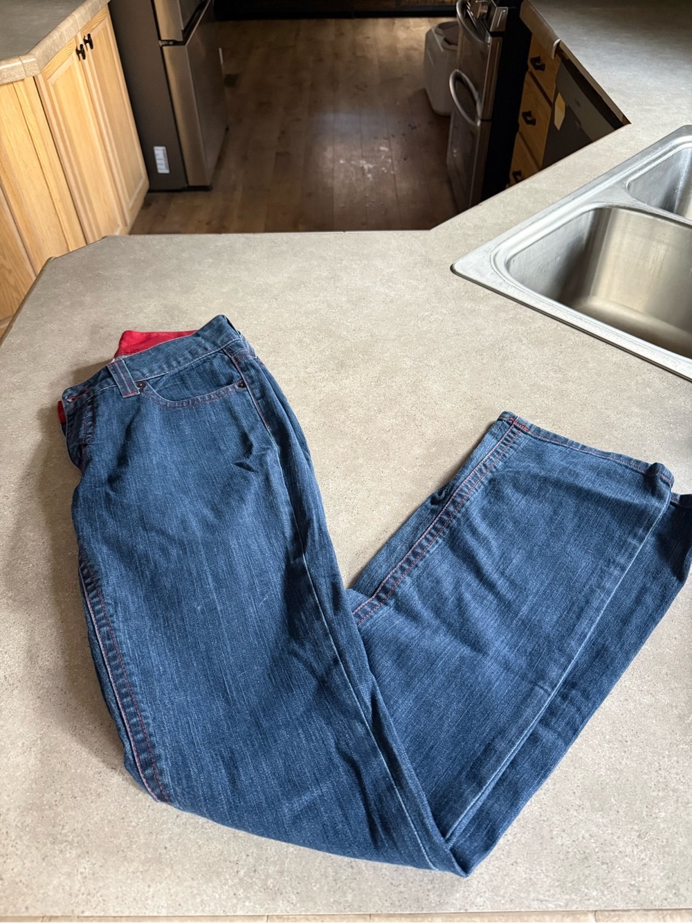 Kimes Women’s tall Dark Blue Jeans bootcut